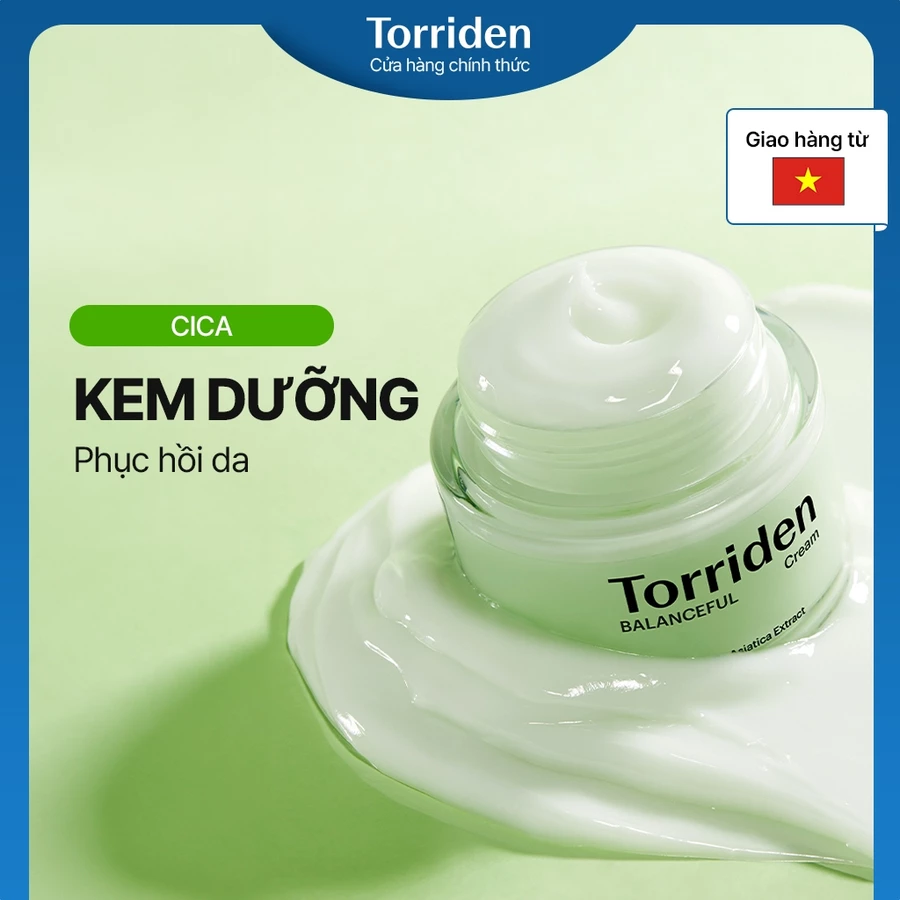 Kem dưỡng da BALANCEFUL CICA Torriden, 80ml, Cream